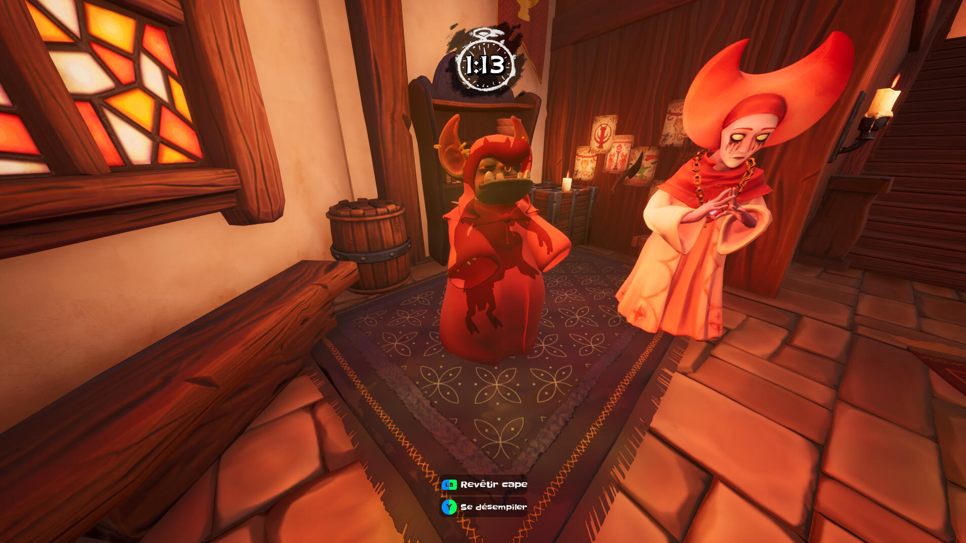 Deux gobelins qui se déguisent en cultistes, quasi imperceptibles.