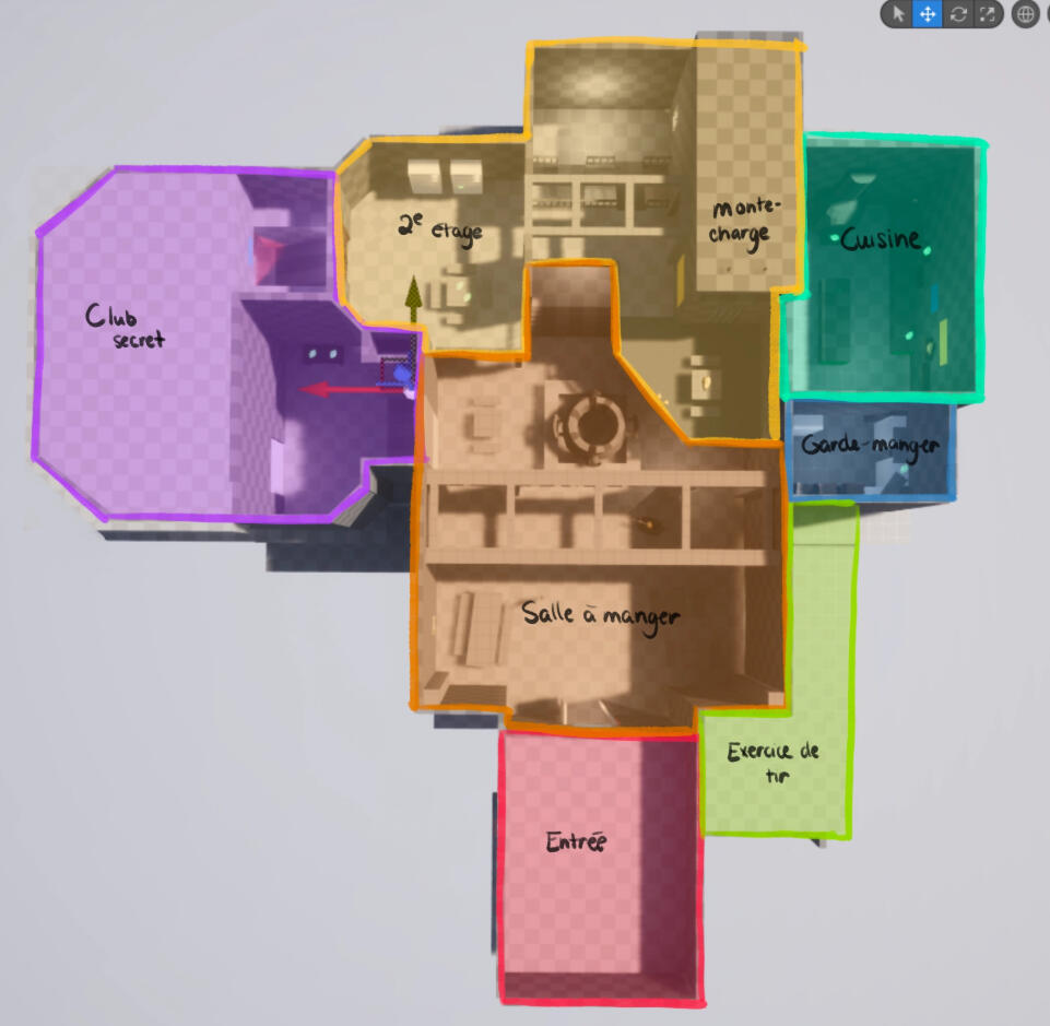 Version finale de la carte du niveau